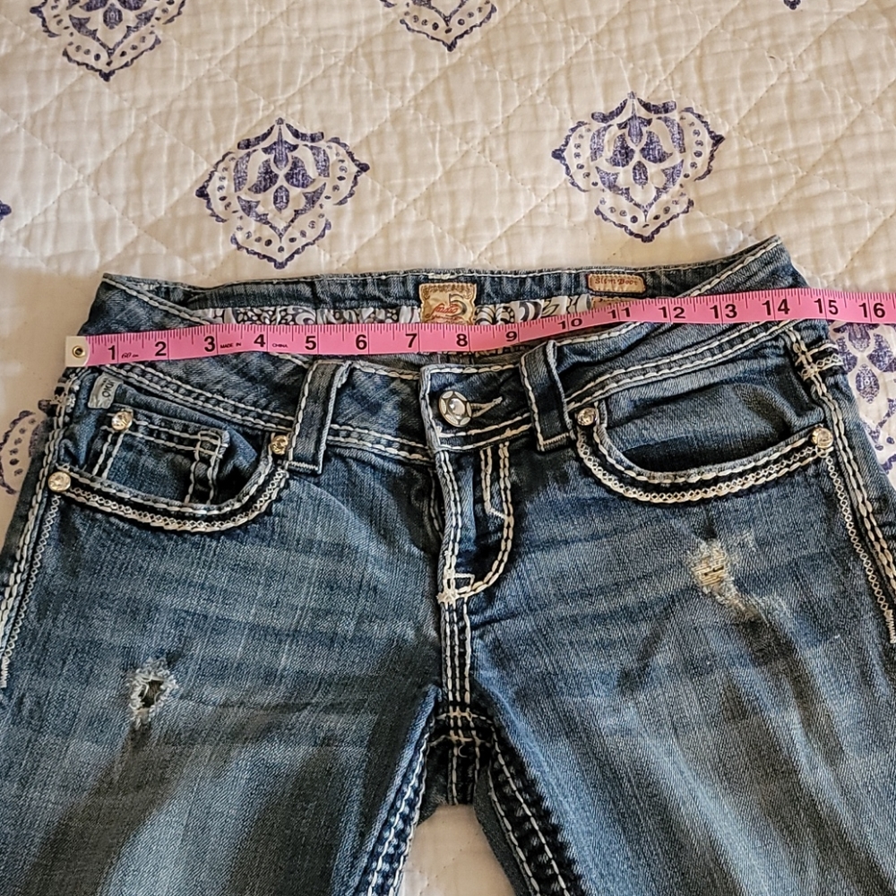 Studio 5 Distressed Jeans Slim Boot Sz 3 - Picture 3 of 9